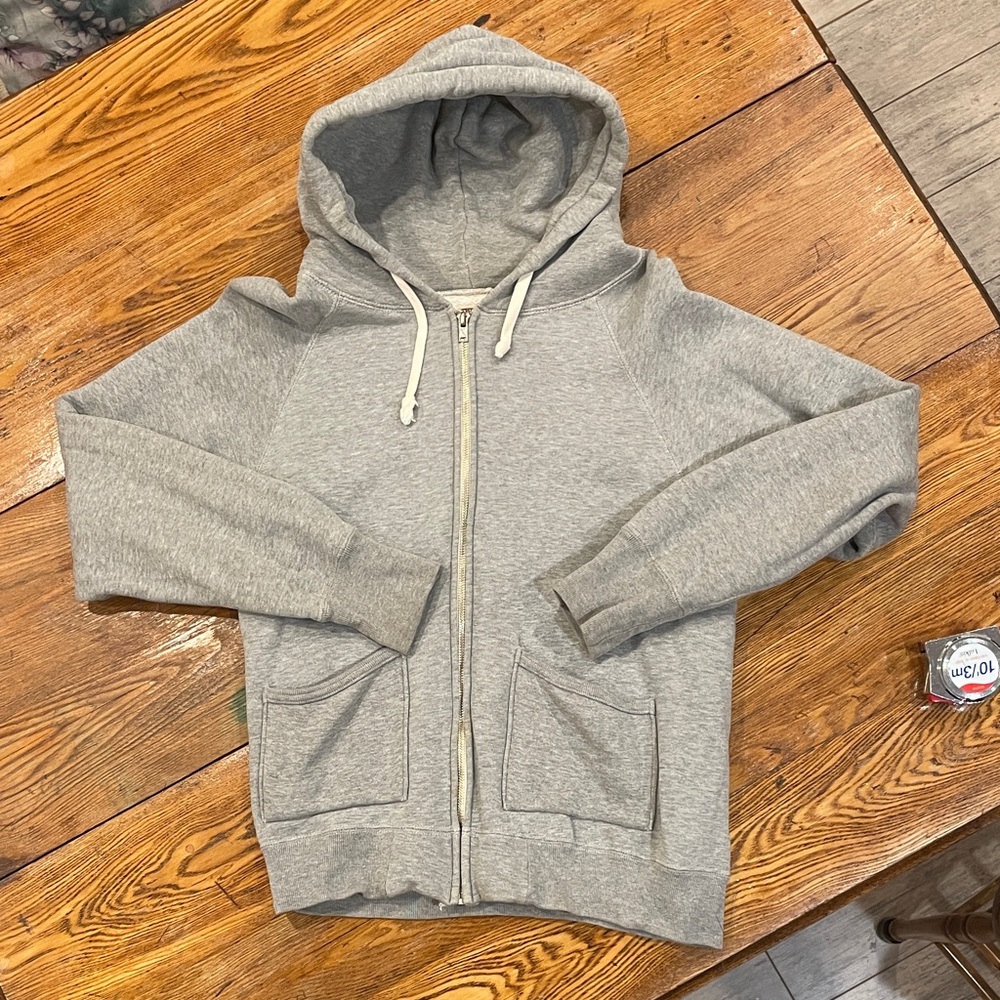 The Strike Gold circle knit men’s gray hoodie